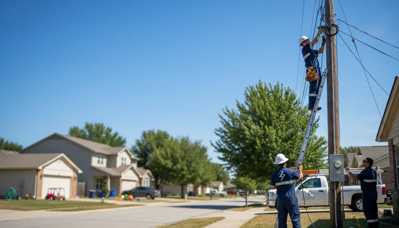 Residential electrician providing installation services in Leitchfield, KY